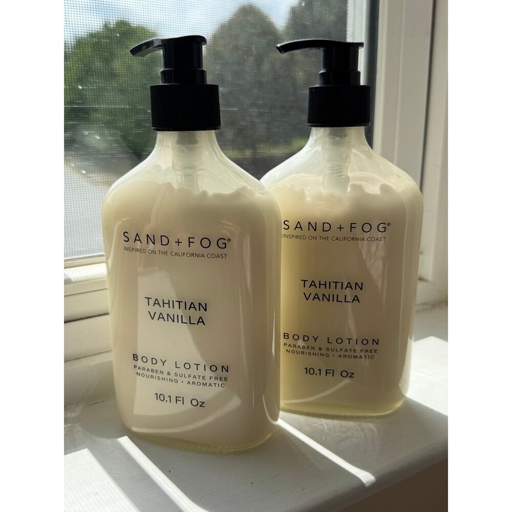 SAND+FOG Tahitian Vanilla Body Lotion 10.1 oz x 2
